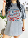 Vintage You Look Like The 4th Of July Makes Me Want A Hot Dog Real Bad T-Shirt