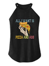 ALL I WANT IS PIZZA AND ABS ROCKER COTTON TANK