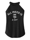 ALL I NEED IS A YOGA CAT  ROCKER COTTON TANK