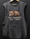 50% Hungry 50% Tired SCOOP BOTTOM COTTON TANK