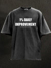 1% Daily Improvement Washed Gym Shirt