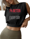 1% BETTER EVERYDAY SLEEVELESS CROP TOPS