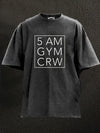 5 AM GYM CRW Washed Gym Shirt