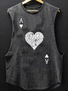 ACE OF HEART SCOOP BOTTOM COTTON TANK