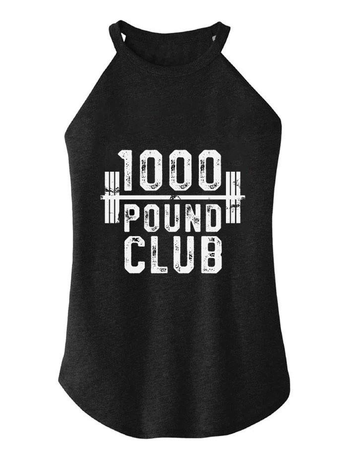 1000 Pound Club TRI ROCKER COTTON TANK