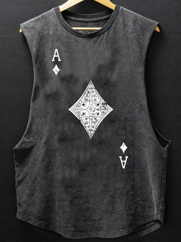 ACE OF DIAMOND SCOOP BOTTOM COTTON TANK