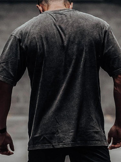 A gym addict Washed Gym Shirt