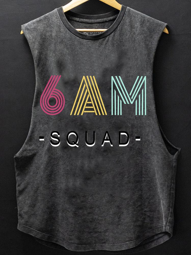 6 AM Squad Scoop Bottom Cotton Tank