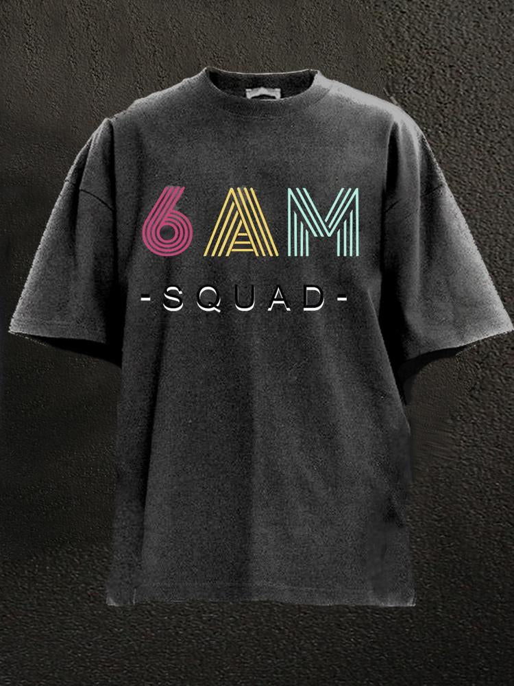 6 AM Squad Washed Gym Shirt