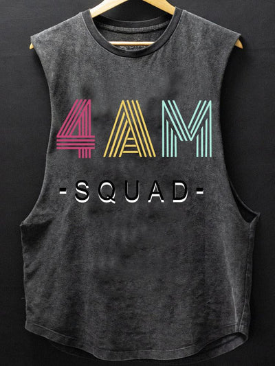 4 AM Squad Scoop Bottom Cotton Tank