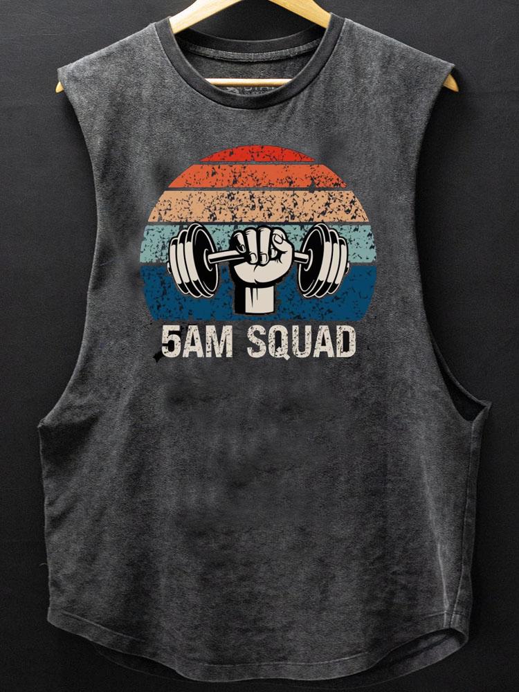 5am Workout Squad SCOOP BOTTOM COTTON TANK