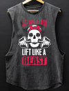 Act Like Lady Lift Like A Beast SCOOP BOTTOM COTTON TANK